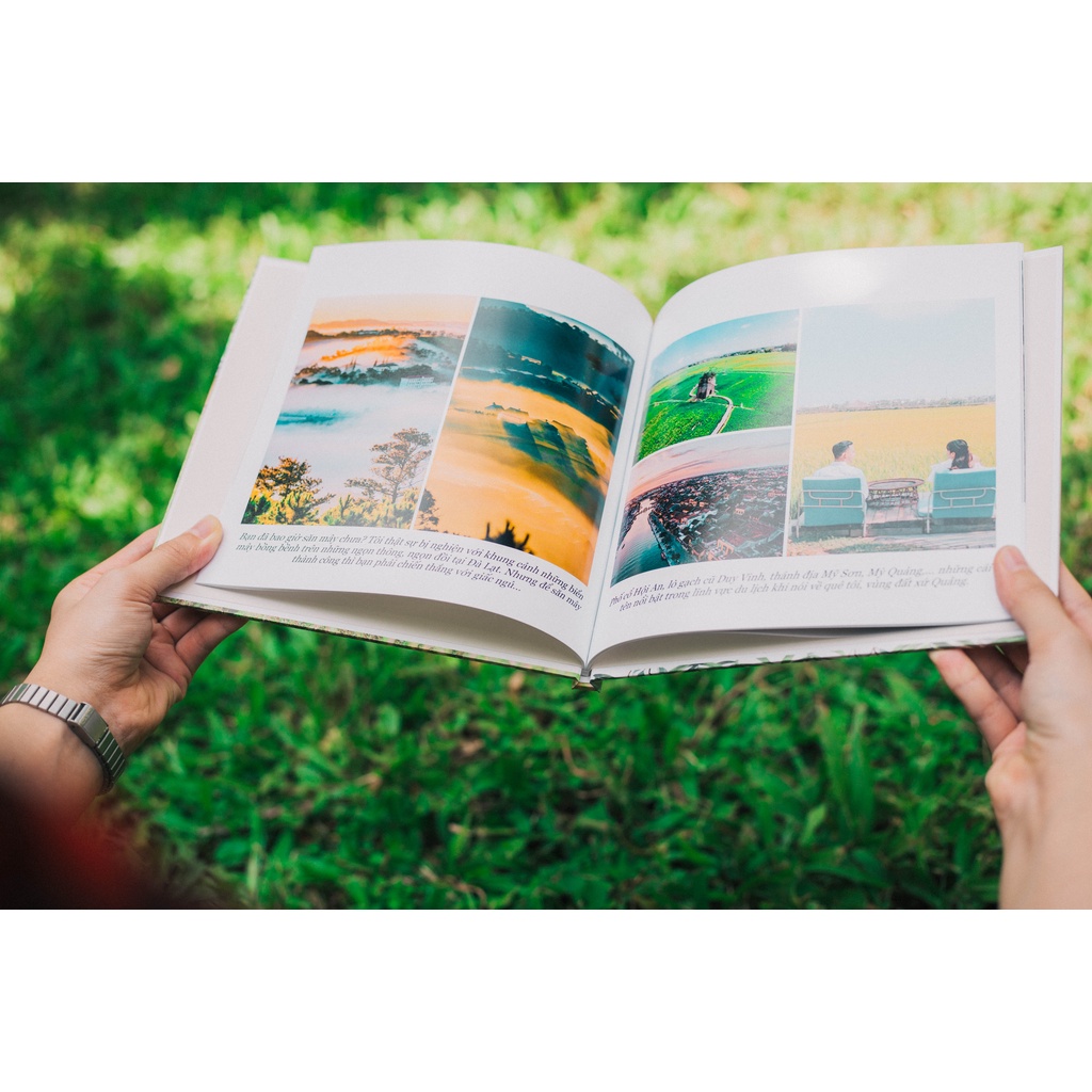 In sách ảnh theo yêu cầu bìa cứng 20 trang 15 x 15cm, In HD trên app NIZI