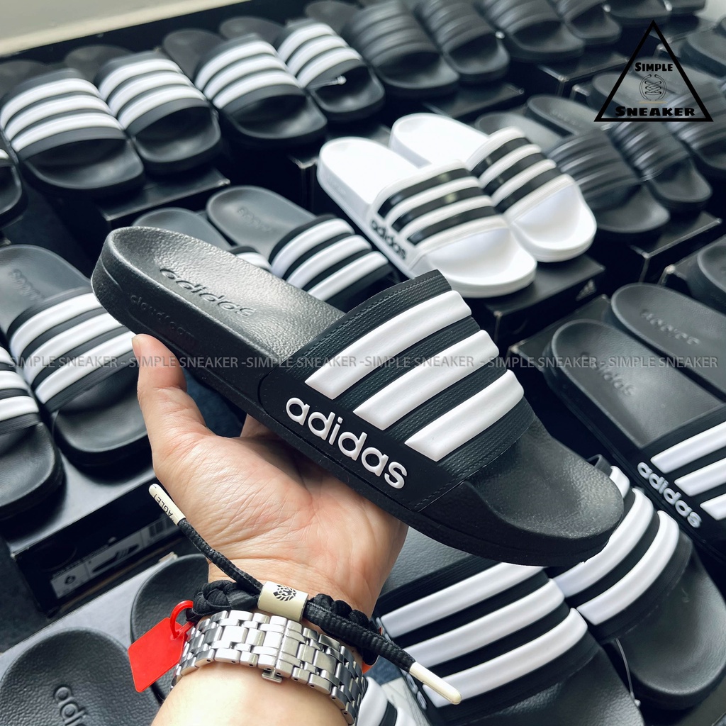 Dép Adidas Shower Chính Hãng FREESHIPAdidas Adilette Cloudfoam Shower Black- Dép Quai Ngang Chống Nước- Simple Sneaker