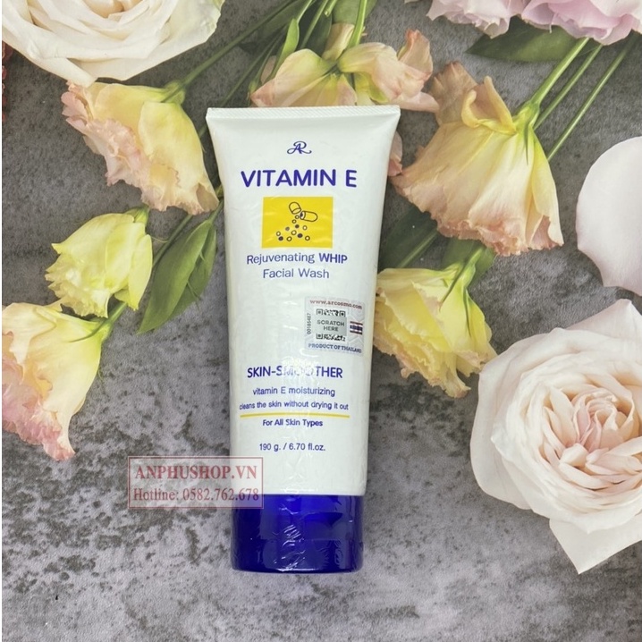 Sữa Rửa Mặt Vitamin E Aron Thái Lan 190g ( Hàng chính hãng)