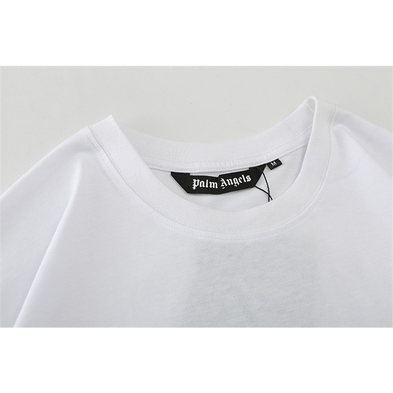 Áo thun Cotton tay ngắn in chữ ITEM Palm Angels cổ điển thời trang cho nam và nữ