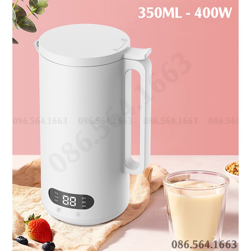 Máy Làm Sữa Hạt Mini - Máy Xay Nấu Đa Năng BROWTON - Máy Xay Ngũ Cốc, Làm Sữa Hạt Đậu Nành 350ML - BH 6 Tháng