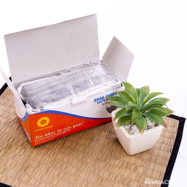 Khẩu trang than hoạt tính hướng dương 50 chiếc