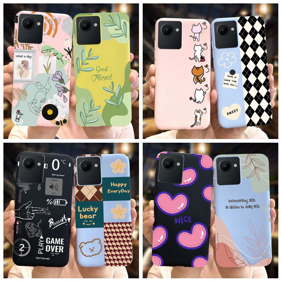 Ốp Điện Thoại Họa Tiết Trái Tim Dễ Thương Cho Realme C30 C30s 4G 2022 RealmeC30 C 30 s RMX3581