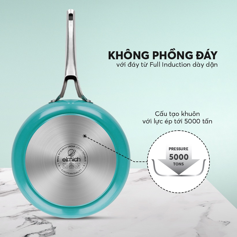 Chảo chống dính đáy từ Full induction Elmich Hera - Hàng chính hãng