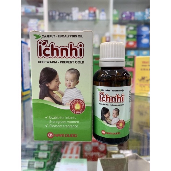 [Chính hãng] DẦU TRÀM - KHUYNH DIỆP ÍCH NHI - Chai 30ml - Dầu cho trẻ sơ sinh