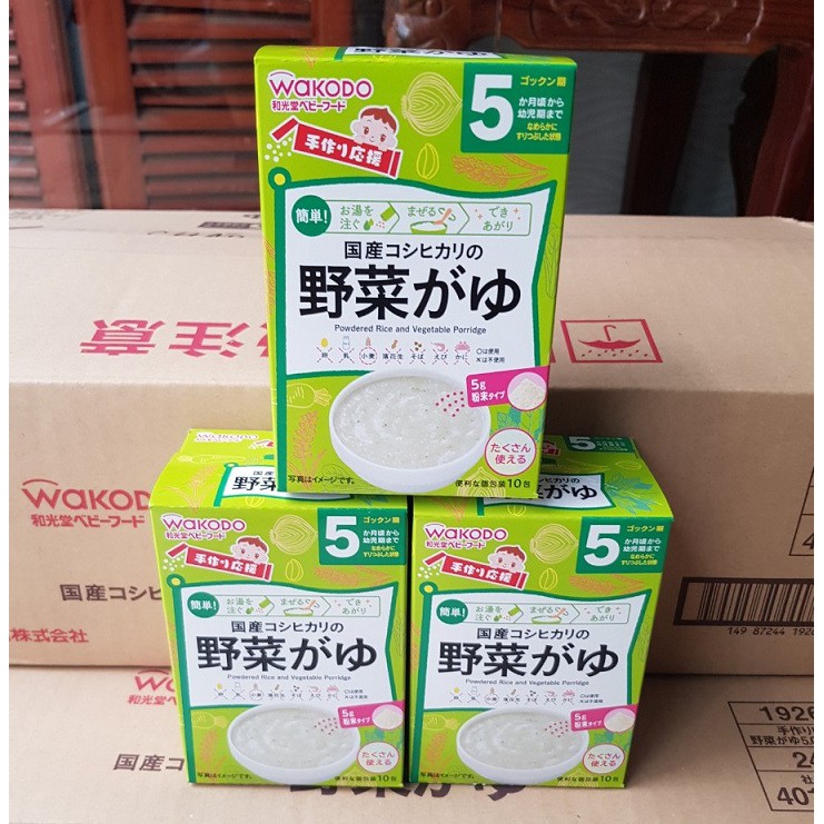 Bột ăn dặm Wakodo vị cháo gạo (HSD 10/2022)