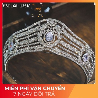 Vương miện hình lá dáng cao ,vương miện cưới,phụ kiện cô dâu(VM 168)