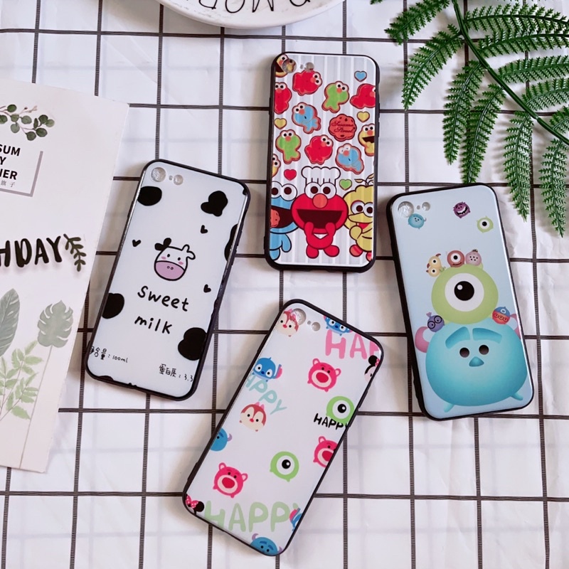 Ốp iPhone 7/8 Viền Nhựa Dẻo Hình Thú Ngộ Nghĩnh