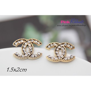 Charm đính đá chữ X mạ xi dùng trang trí may mặc, phụ kiện thời trang, phụ liệu may mặc, phụ kiện tóc, DIY