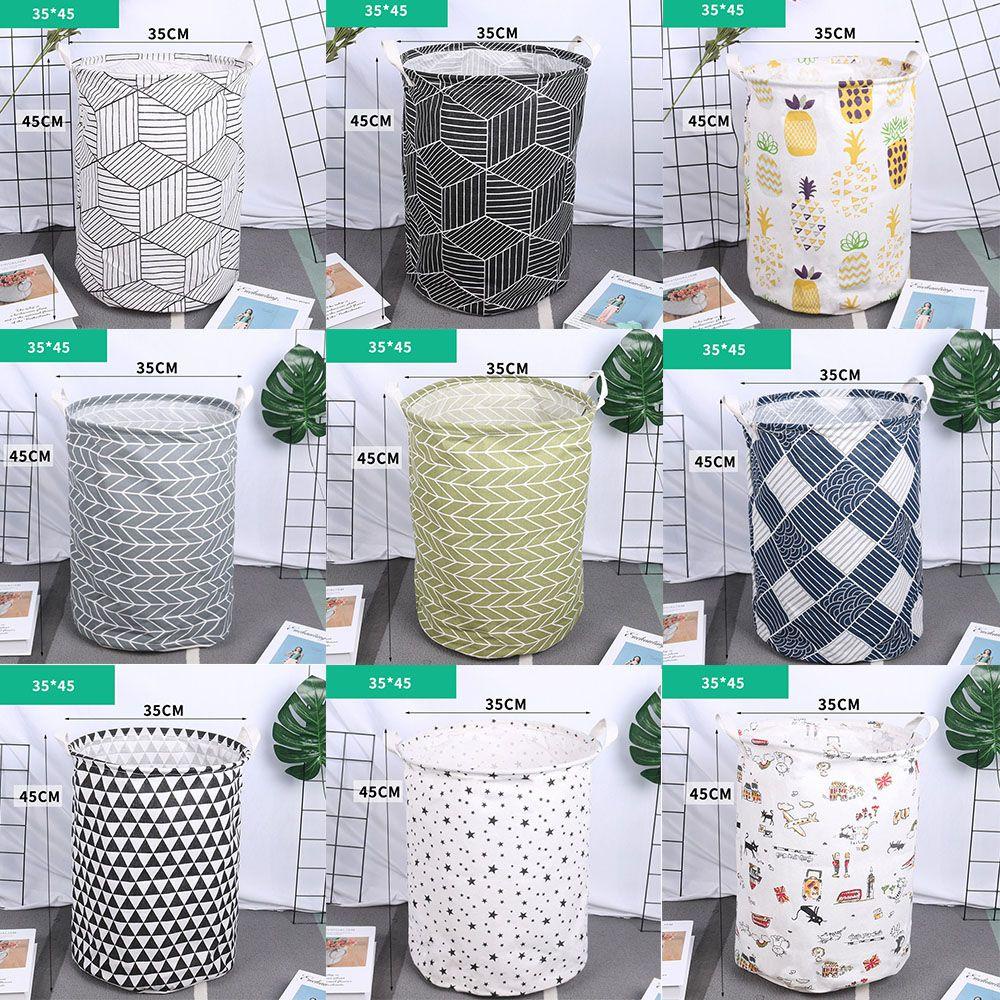 Wttle Giỏ Đựng Đồ Giặt Cỡ Lớn Hình Tròn Nhiều Lựa Chọn Chống Bụi