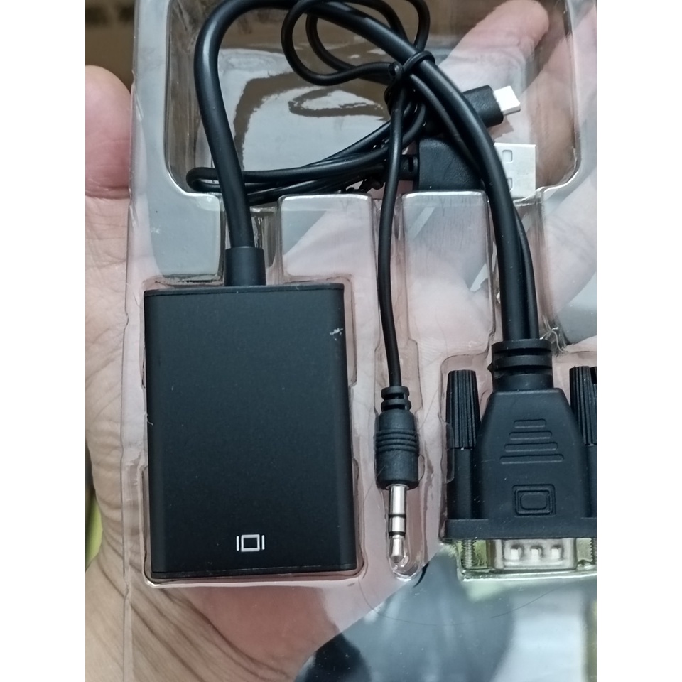 Dây cáp chuyển đổi VGA ra HDMI - MT VIKI có âm thanh đảm bảo chất lượng bảo hành 3 tháng BUNOC's