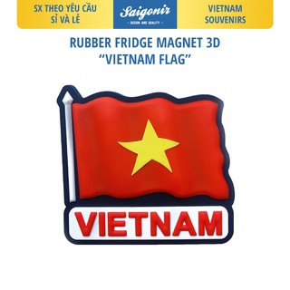 Sỉ và Lẻ Nam châm Hít Tủ Lạnh Chất Liệu Nhựa Dẻo Saigonir - Hình Lá Cờ Việt Nam - Quà lưu niệm Việt Nam