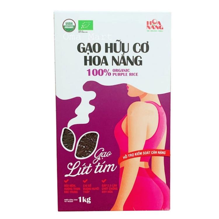 Gạo Lứt Hoa Nắng Trắng , Gạo Lứt Tím Hữu Cơ - Hộp 1kg/ 2kg