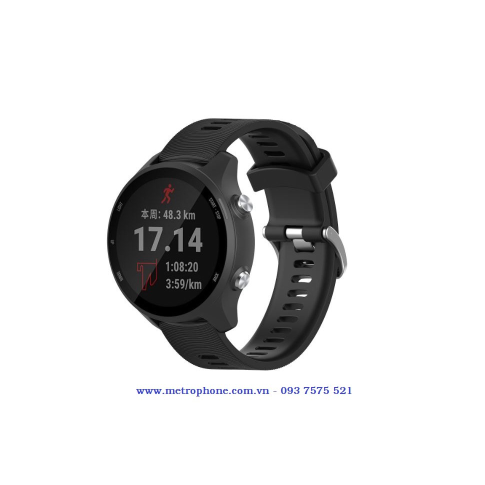 Dây cao su dẻo thay thế dành cho Garmin Forerunner 245 / 245M / Watch Active 1 và 2 / Gear S2 Classic / Watch 42mm