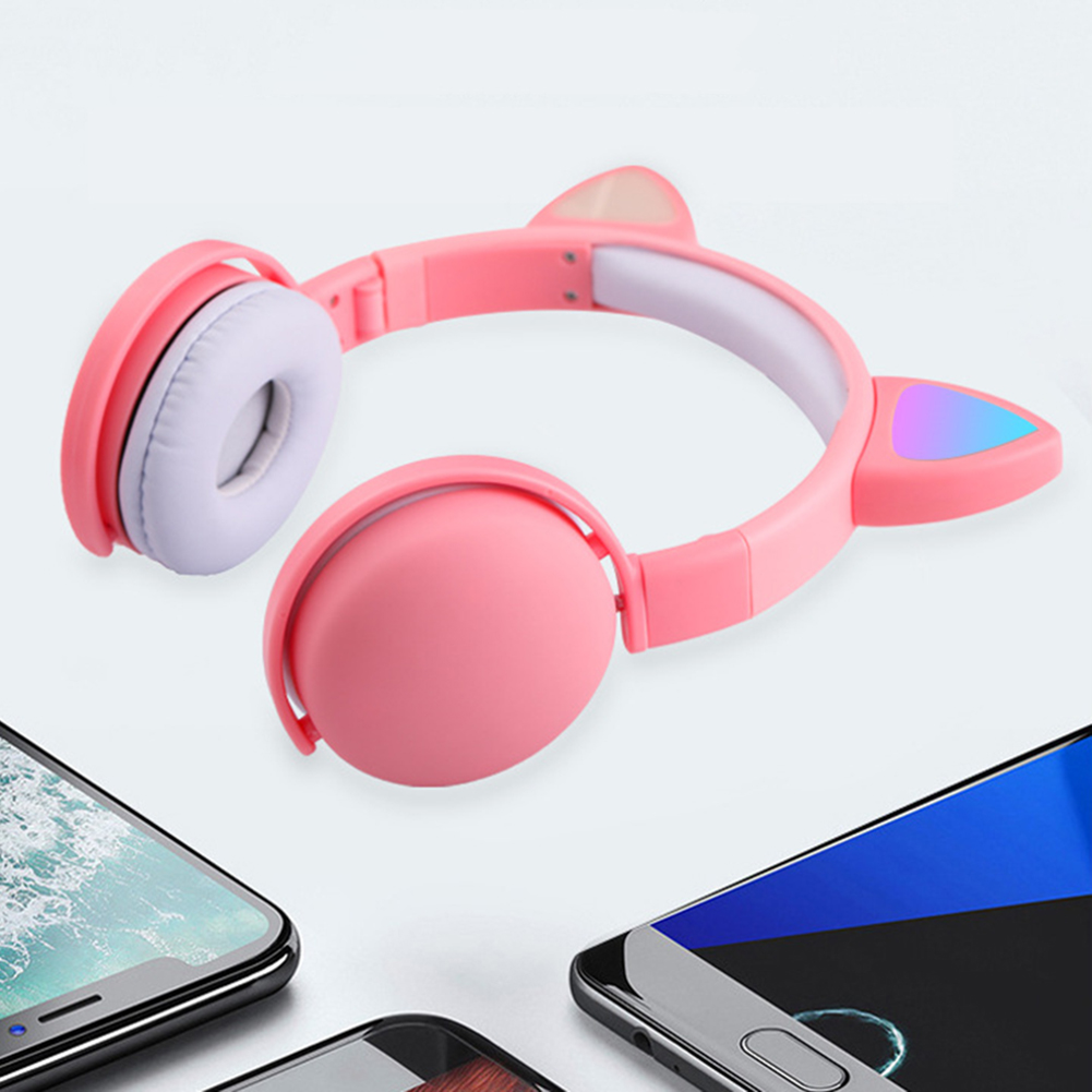 Tai Nghe Chơi Game Không Dây Hình Tai Mèo Phát Sáng | BigBuy360 - bigbuy360.vn