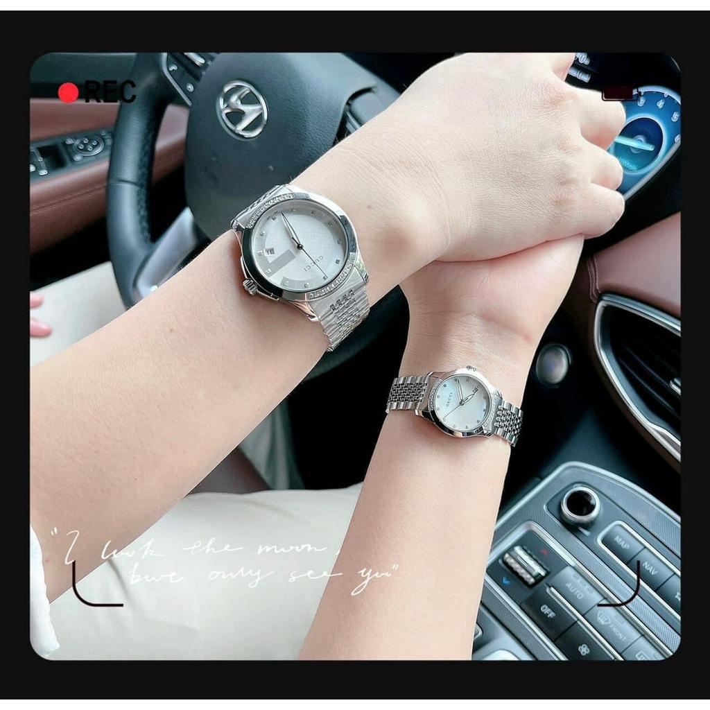 Đồng Hồ Nam Gucci G Timeless Silver Dial Diamond YA126407