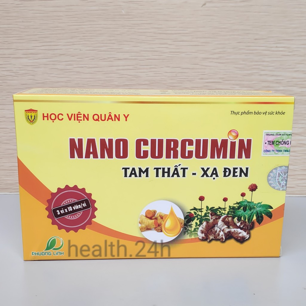 Nano Curcumin Tam Thất Xạ Đen HVQY (30 viên) | BigBuy360 - bigbuy360.vn