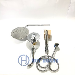 Bộ sen cây tắm đứng âm tường nóng lạnh đồng mạ crom cao cấp hàn quốc daewon sa1409 (củ sen tắm âm tường, bát sen, bộ dây
