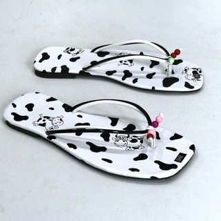 Dép Bò Sữa Xỏ Ngón Thời Trang Nữ Quai Mảnh Siêu Xinh