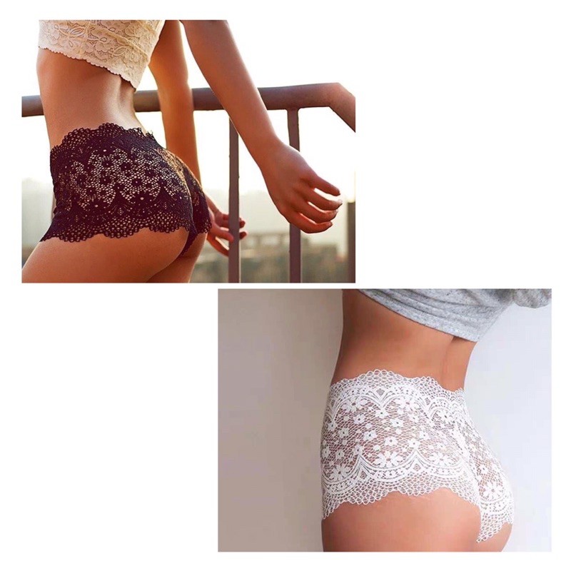 (𝓗𝓸𝓽 𝓢𝓪𝓵𝓮) QUẦN LÓT REN LƯỚI CẠP CAO FULL MÔNG - LACE BOXER SEXY UNDERWEAR - HÀNG XỊN XÒ CAO CẤP TỪ QUẢNG CHÂU