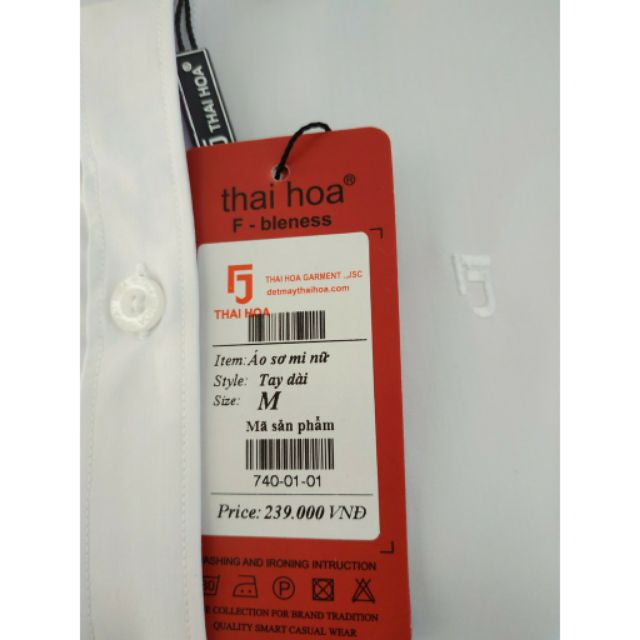 Áo Sơ Mi Thái Hòa màu trắng tinh khôi chất vải cực tốt | BigBuy360 - bigbuy360.vn
