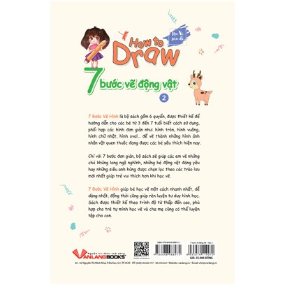 Sách How To Draw - 7 Bước Vẽ Động Vật - Tập 2 - VLG