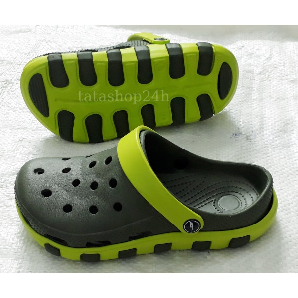 Dép Cross Unisex ❤️ Dép sục nhựa cá độn đế đi mưa siêu nhẹ dép lỗ đi trong nhà cho cặp đôi nam nữ 2 mau