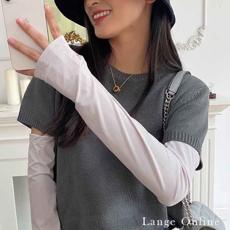 Găng Tay Chống Nắng Tia Uv Vải Lụa Lạnh Mỏng Dáng Rộng Thời Trang Mùa Hè Cho Nam Và Nữ