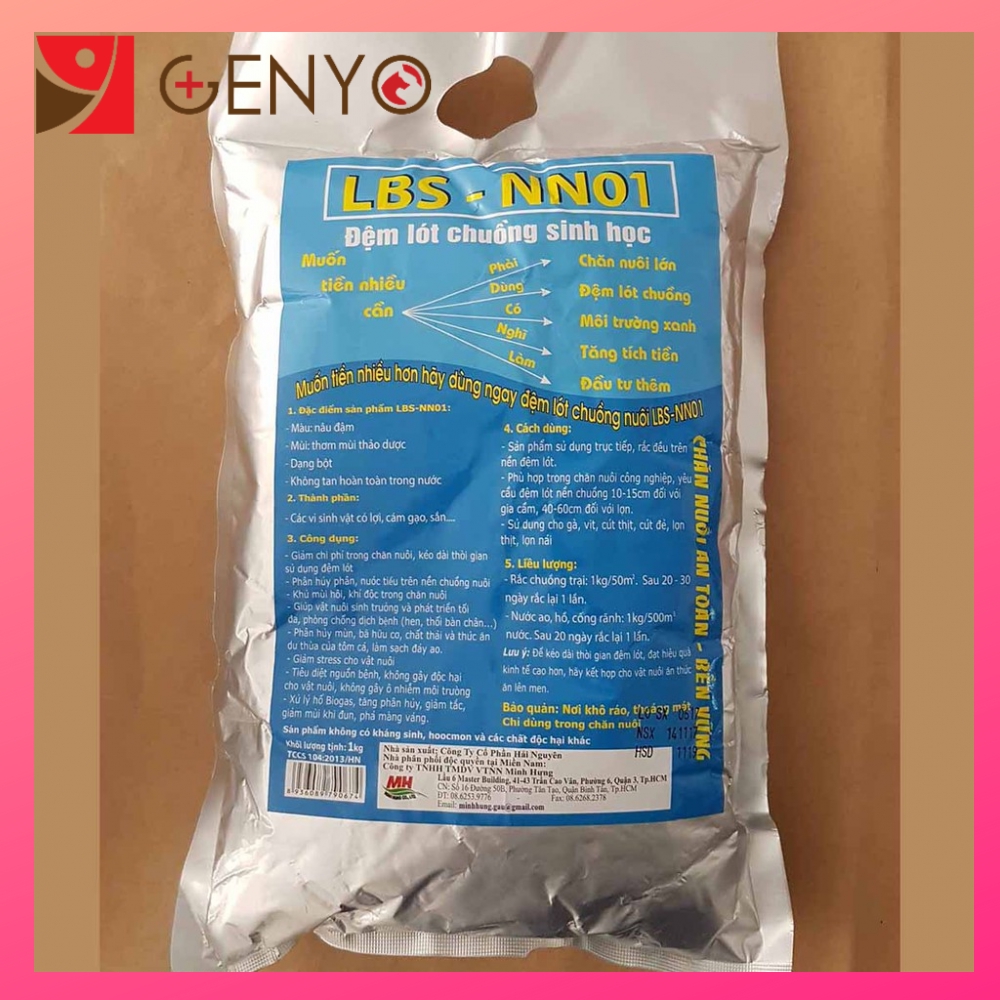 Men vi sinh trộn với cát mèo - Khử mùi 100% - Men Hải Nguyên 1kg