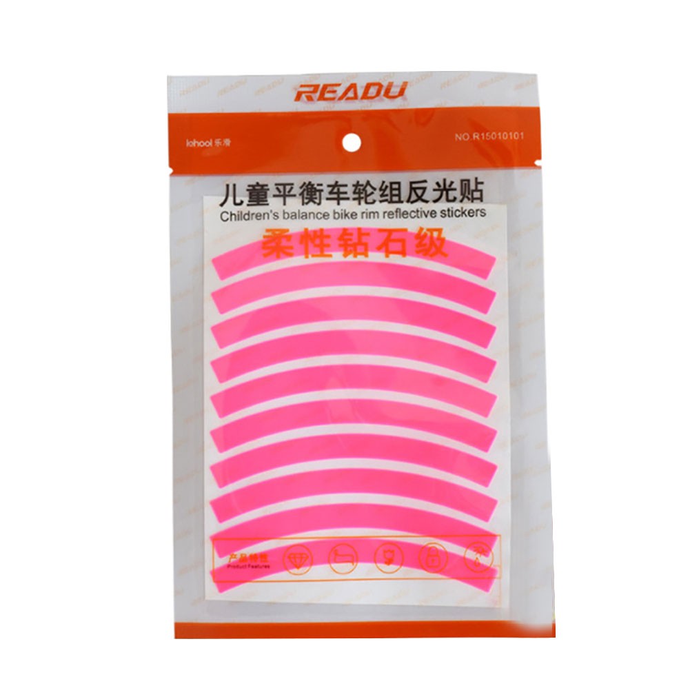Bộ 10 miếng dán phản quang cho bánh xe đạp trẻ em