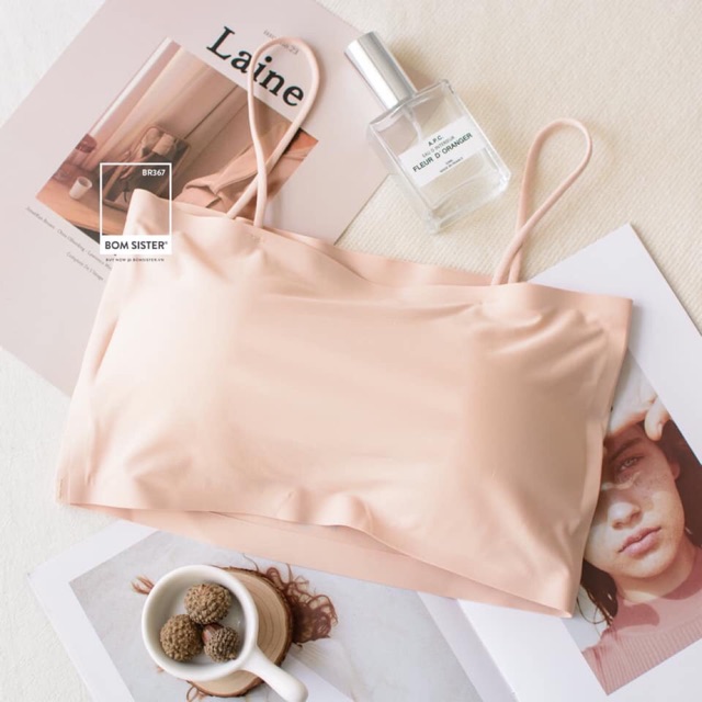 Áo Bra Su Hai dây mát mẻ - Áo lót Trơn Phối đồ cực sang