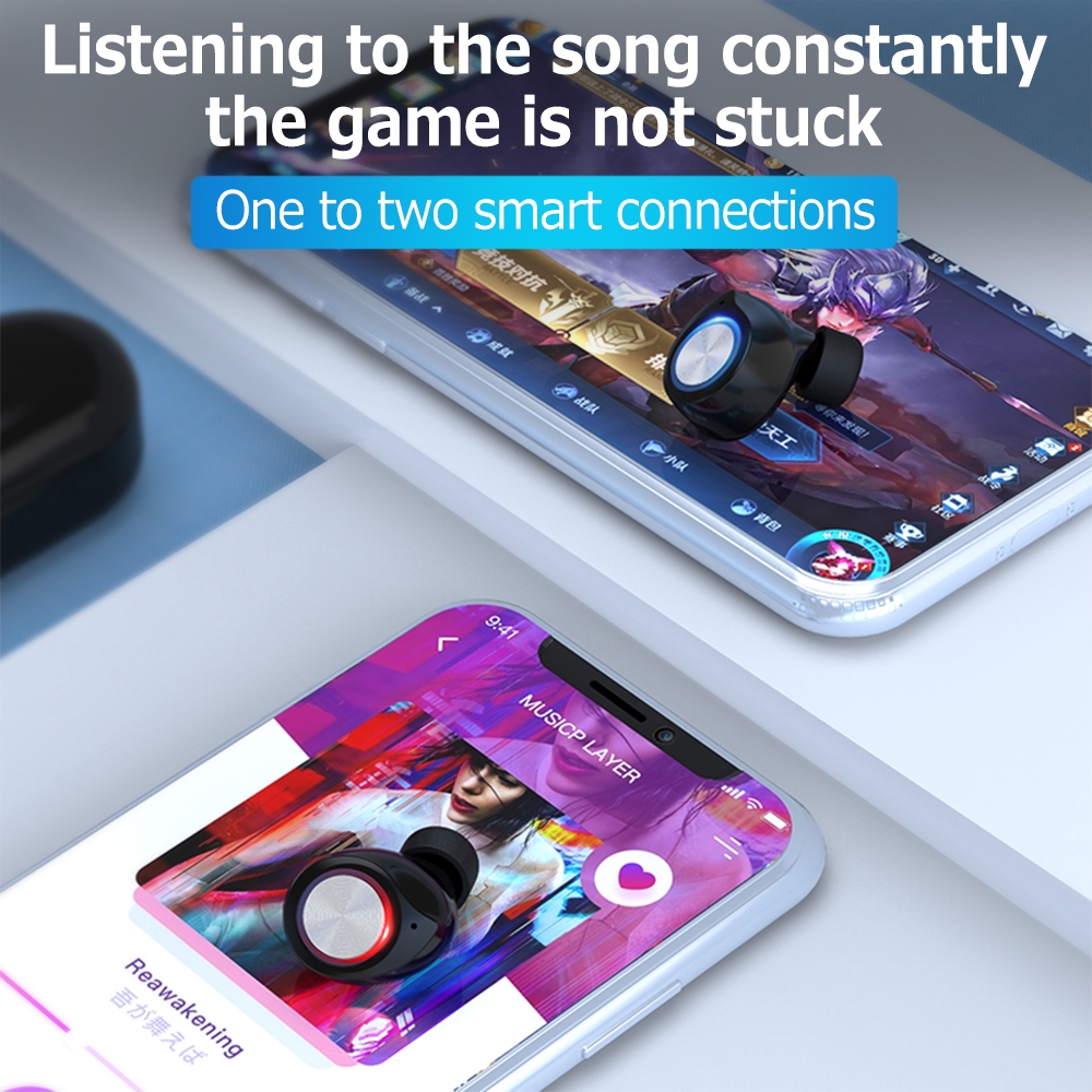 Tai nghe GOOJODOQ không dây thể thao bluetooth 5.0 thời trang