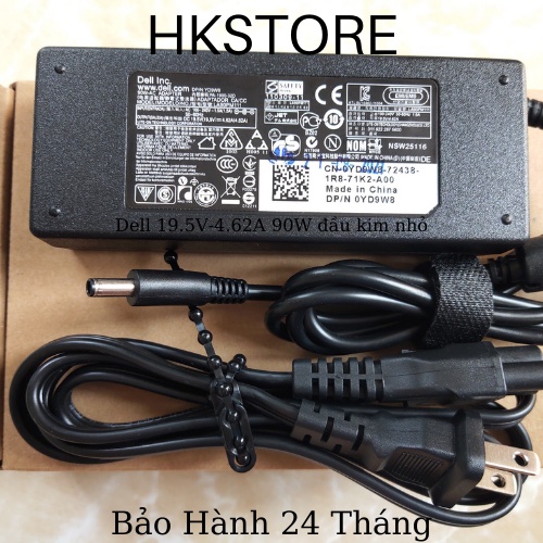 Sạc Laptop Dell 19.5V-4.62A 90W kim nhỏ Dell L321 5458 5558 5551 5555 5758 5759 5755 7437 7347 3147 3148  3558 9550 9560