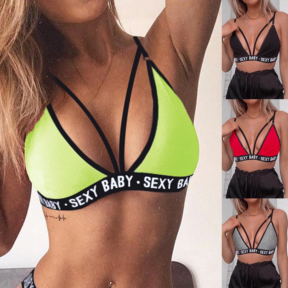 Áo nịt ngực thể thao in chữ quyến rũ | BigBuy360 - bigbuy360.vn