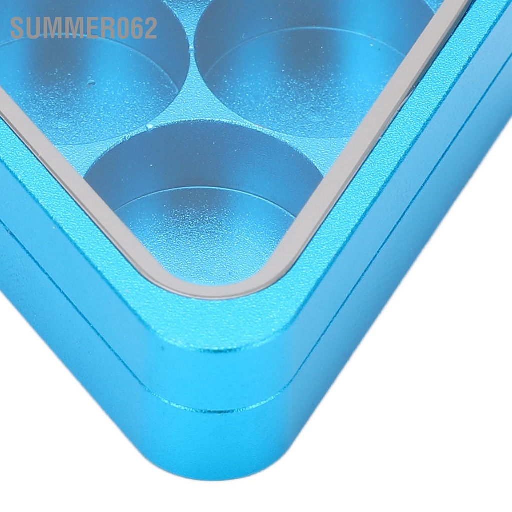 Hộp bảo quản đầu da hình tam giác Hộp bảo quản đầu da ba lỗ phụ kiện bida【summer062】