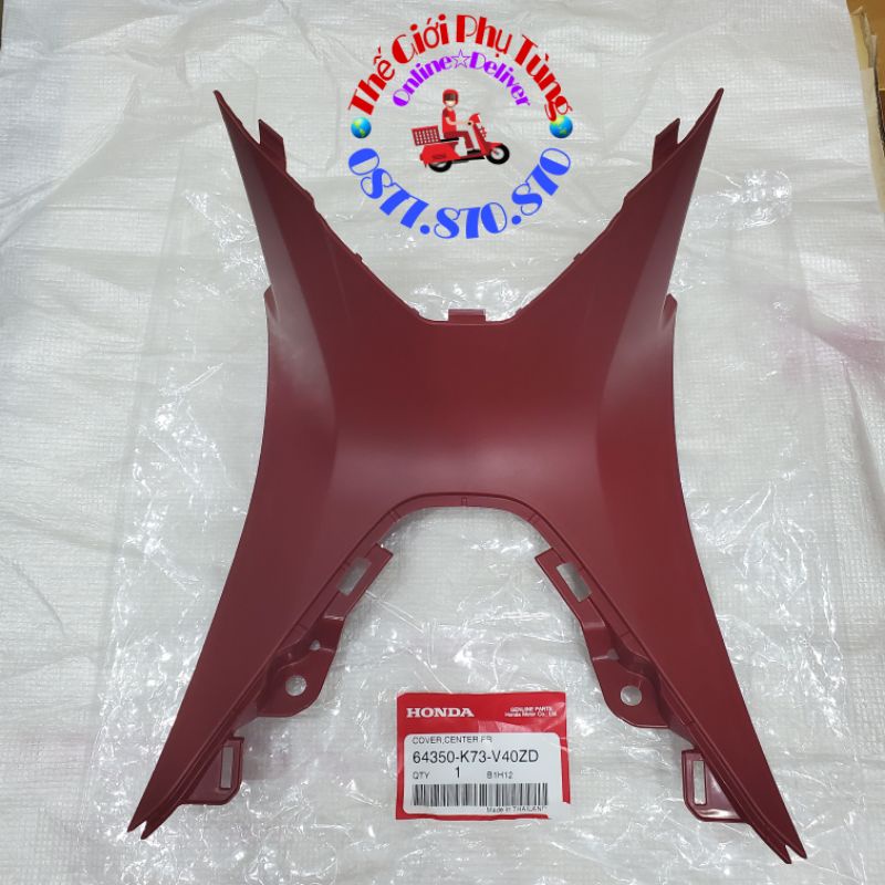 Yếm nhựa nhám đỏ Wave 125i zin Honda Thái Lan - 64360-K73-T60ZA/ 64350-K73-V40ZD