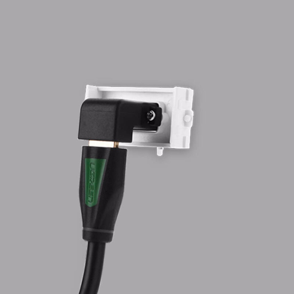 [Mã 2404EL10K giảm 10K đơn 20K] Đế HDMI âm tường bẻ góc 90 độ UGREEN MM113 20318 - Hãng phân phối chính thức