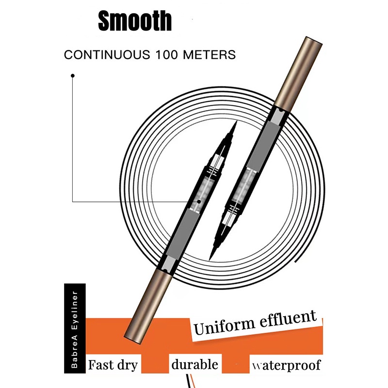 Bút kẻ mắt BABREA dạng lỏng chống thấm nước chuyên dụng 0.6ml