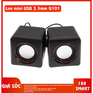 Loa mini usb 3.5mm g101 cho pc/laptop/notebook/tablet