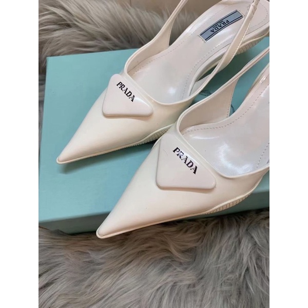 GIÀY PRADA TRẮNG CAO GÓT 3 PHÂN