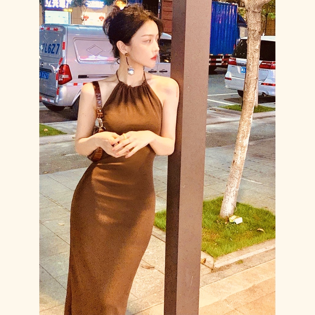 Đầm Body Ôm Sexy Nữ, Đầm thun gân cột dây | BigBuy360 - bigbuy360.vn