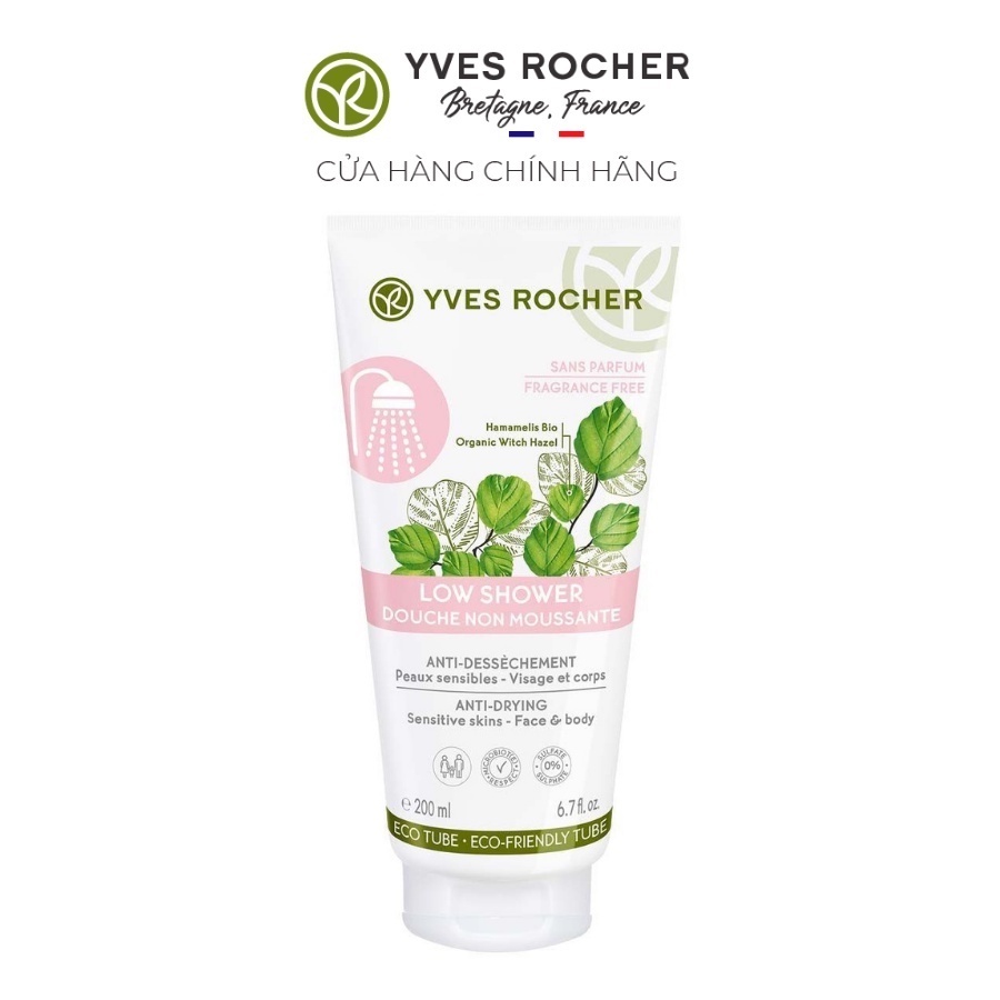 [Mã FMCGMALL giảm 8% đơn từ 250K] Kem tắm gia đình Yves Rocher LOW Shower Gel 200ML