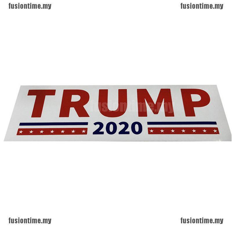 Bộ 10 Sticker Dán Trang Trí Xe Hơi In Chữ Trump 2020