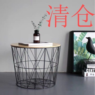 ▨❈♀bàn cà phê nhỏ để cạnh giường bằng sắt phong cách châu âu