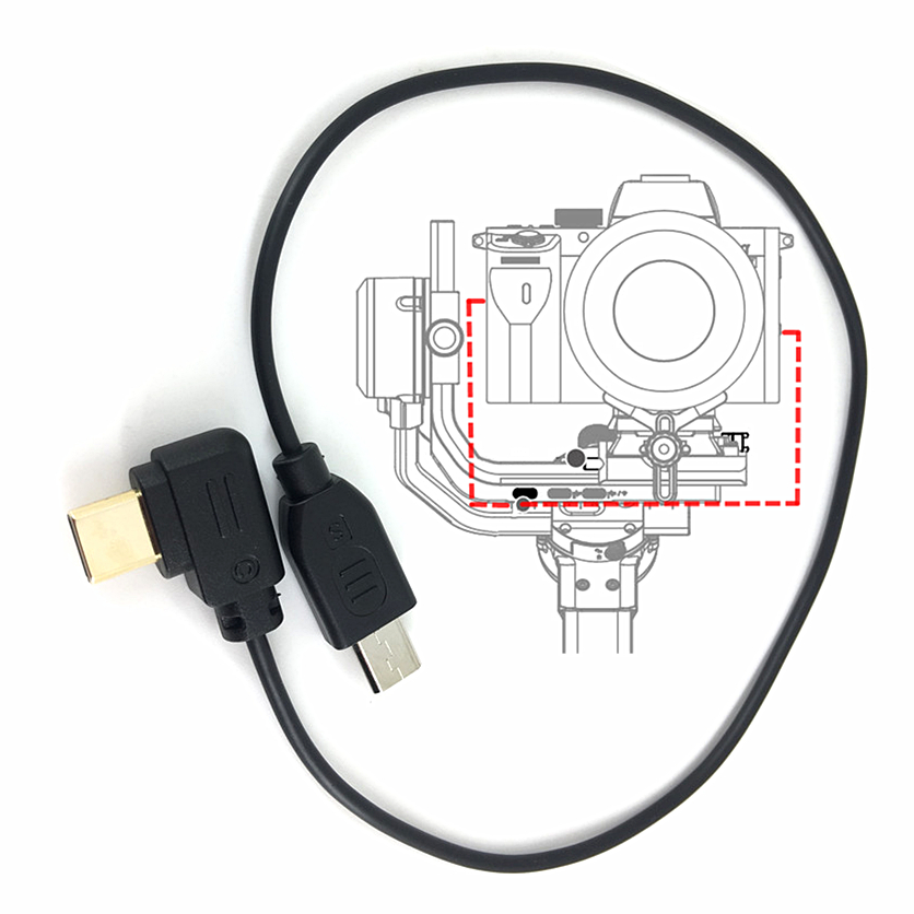 Cáp Điều Khiển USB-C Sang Micro-USB Cho DJI RSC2 RS2 Sony A9 A6600 Cam