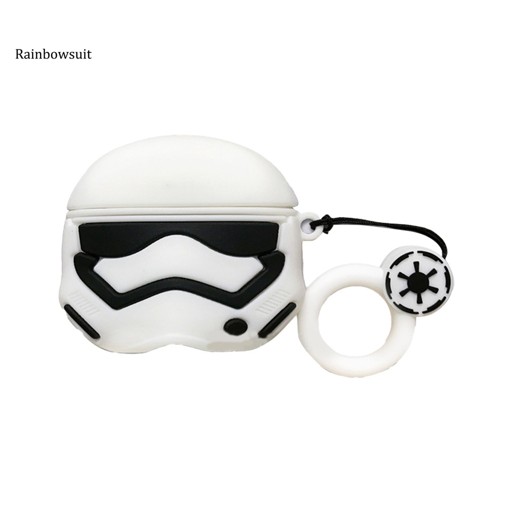 Vỏ bảo vệ hộp sạc tai nghe darth-vader black samurai thích hợp cho AirPods 1/2 AirPods Pro 3