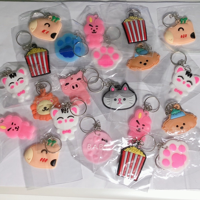 [GIFT] Quà tặng combo 10 móc khoá silicone