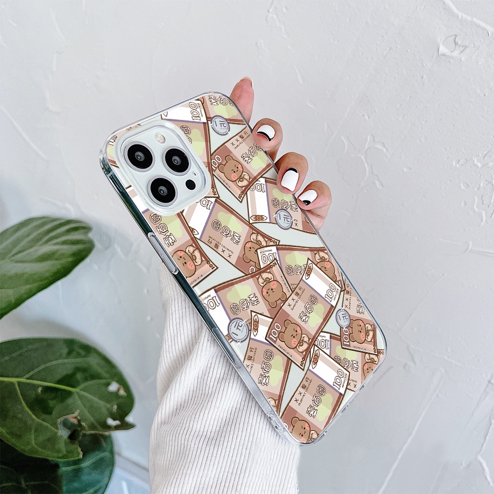 Ốp Điện Thoại Hình Gấu / Thỏ Hoạt Hình Cho iphone 11 pro max 12 pro max 13 pro max mini 6 7 8 6 7plus se 2020 x xs xr 5 4