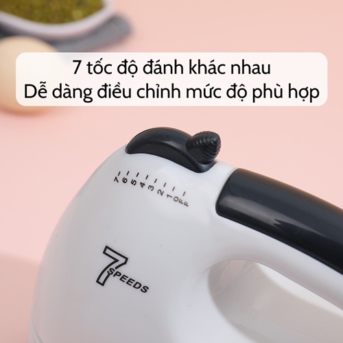 [BẢO HÀNH] Máy đánh trứng cầm tay ♨️ Máy trộn bột đa năng mini Scarlett 7 tốc độ 4 que trộn cực mạnh tiện lợi dễ sử dụng