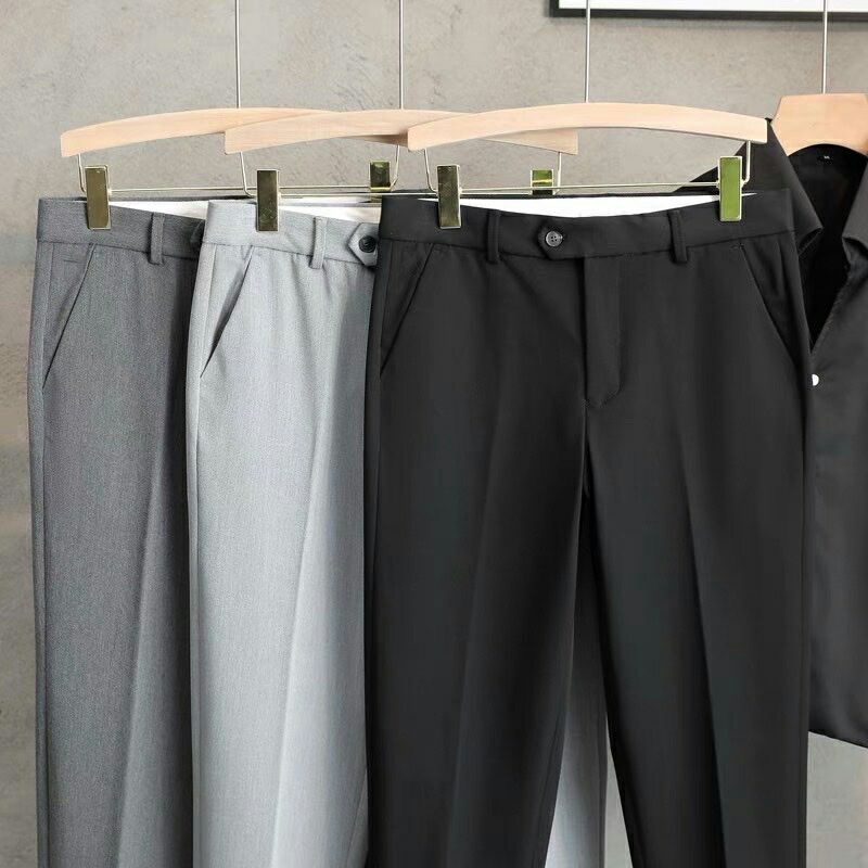 Quần Âu Nam Quần Tây Nam Baggy phong cách Hàn Quốc , Chất vải Co giãn thoải mái,chống nhăn chống xù